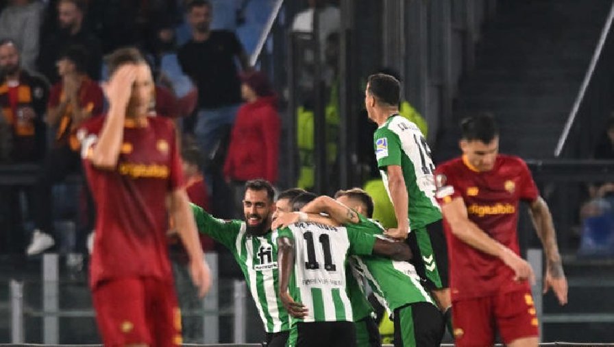 Kết quả AS Roma vs Real Betis: Thua ngược phút 88