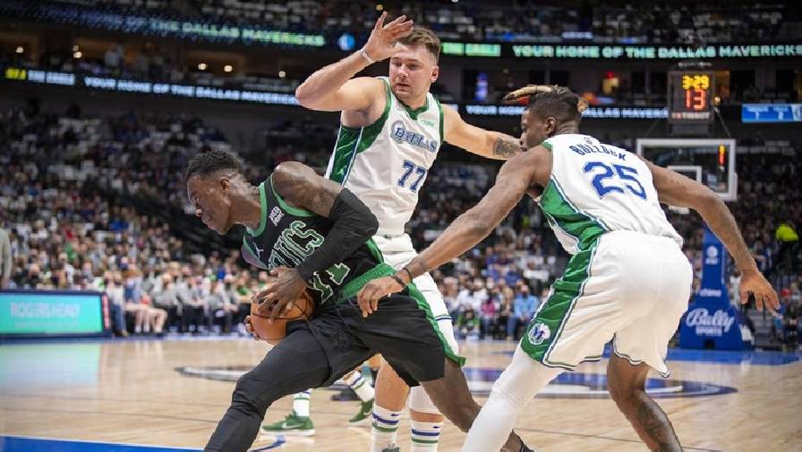 Doncic lập siêu phẩm, Dallas Mavericks thắng Celtics nghẹt thở