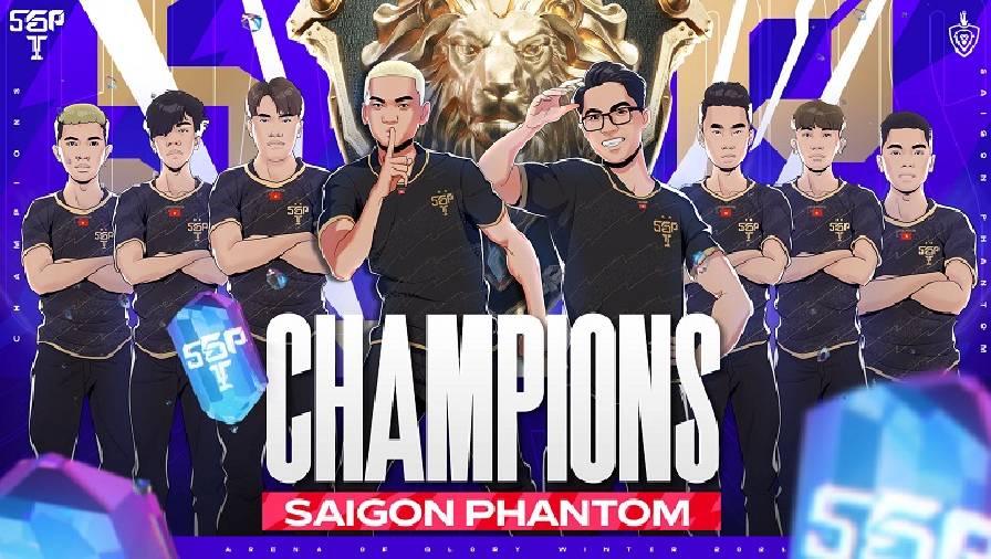 ĐTDV mùa Đông 2021 hạ màn: ‘Team thần đồng’ Saigon Phantom bứt phá thành nhà vô địch