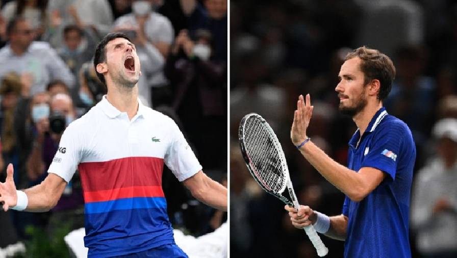 Kết quả tennis hôm nay 7/11: Djokovic và Medvedev vào chung kết Paris Masters