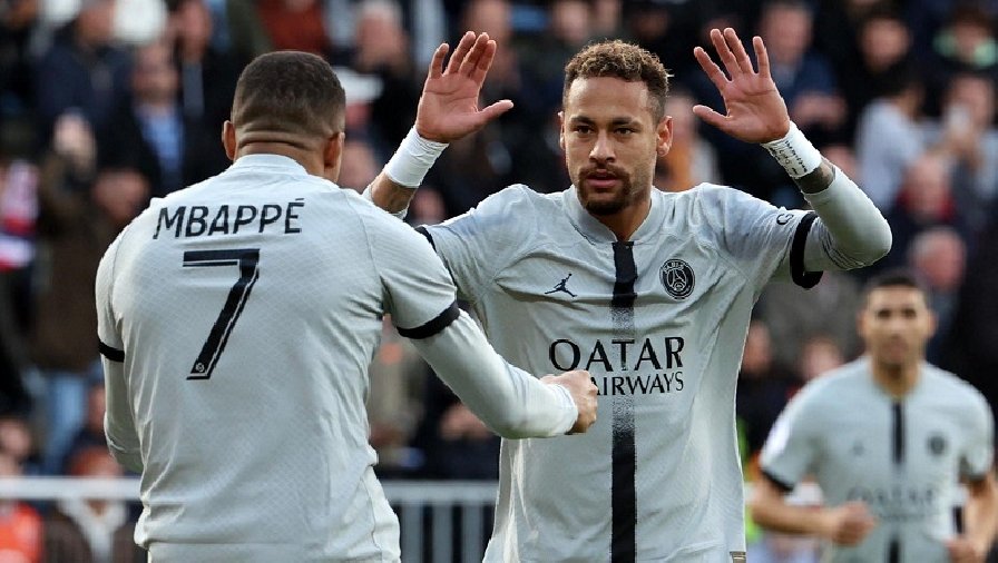 Kết quả Lorient vs PSG: Neymar sắm vai cứu tinh, khách giành 3 điểm nhọc nhằn