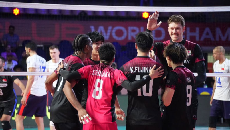 'Quái vật bóng chuyền Nga' giúp đội bóng Nhật Bản thắng đậm ở giải Vô địch các CLB nam thế giới