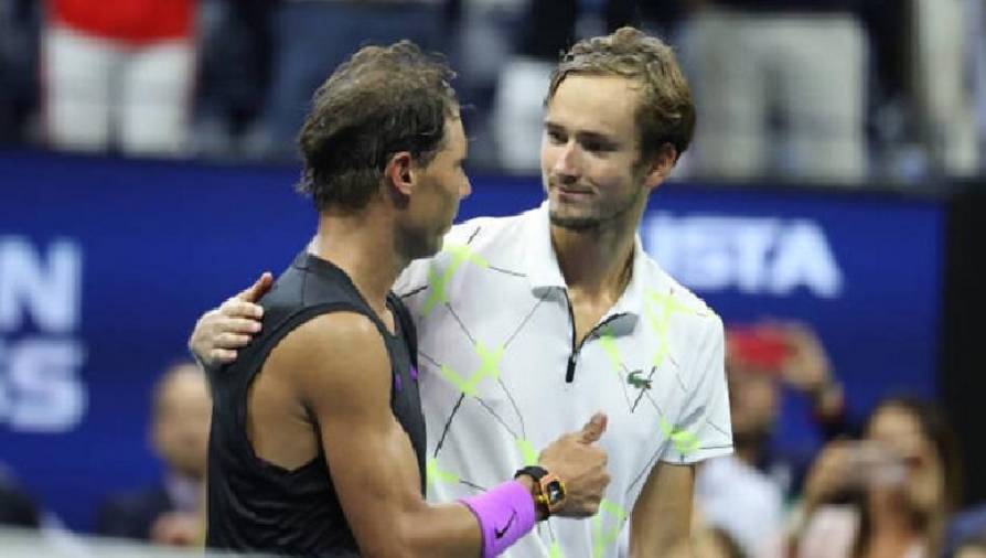 Bảng xếp hạng tennis ATP: Daniil Medvedev 'thế chỗ' Rafael Nadal