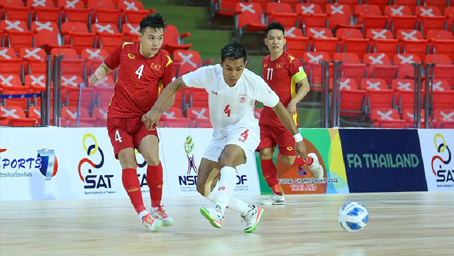 Lịch thi đấu bán kết Futsal AFF Đông Nam Á 2022 hôm nay