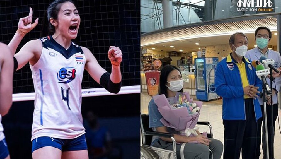Ngôi sao bóng chuyền nữ Thái Lan trải lòng sau chấn thương ở VNL 2022