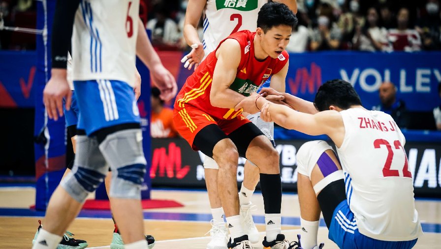 Tuyển bóng chuyền nam Trung Quốc thua đậm ở Volleyball Nations League 2023 sau khi bỏ lỡ cơ hội vàng 