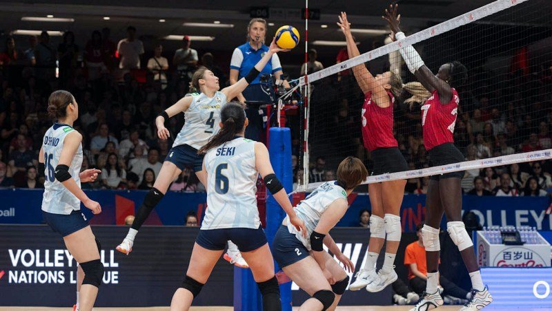 Bảng xếp hạng bóng chuyền nữ Volleyball Nations League 2025 mới nhất