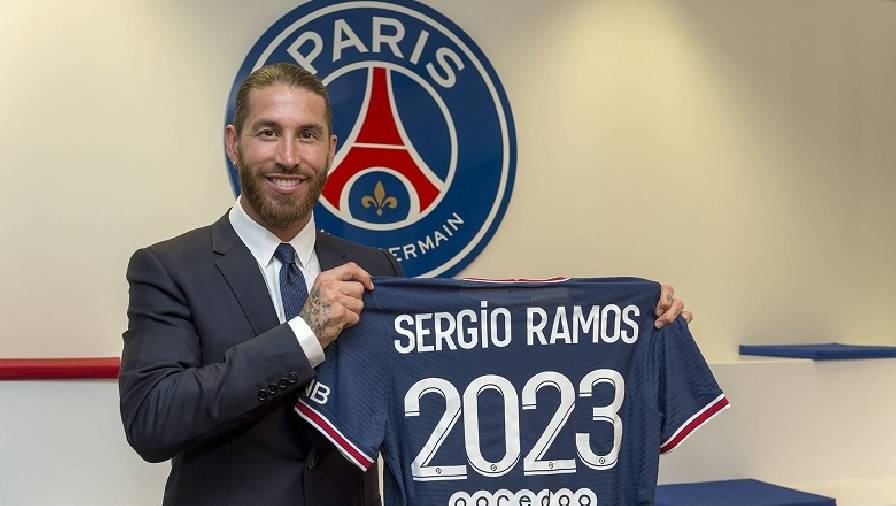 Sergio Ramos chính thức gia nhập PSG, chọn áo số 4 vì mê tín