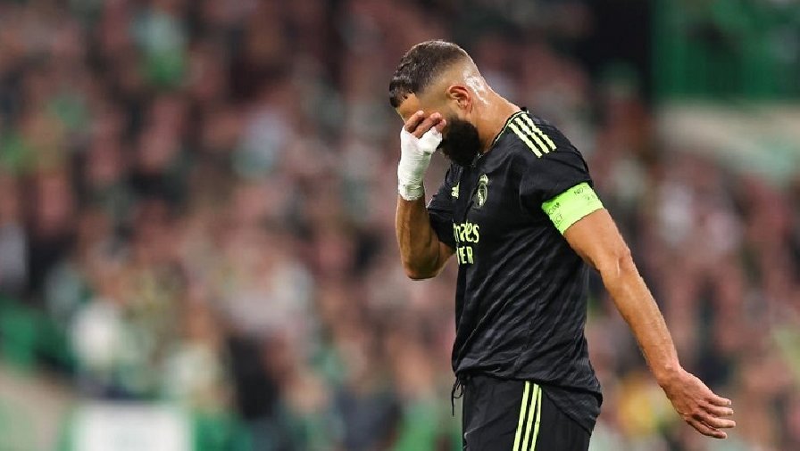 Karim Benzema nghỉ 3 tuần vì ‘đa chấn thương’, bỏ lỡ derby Madrid