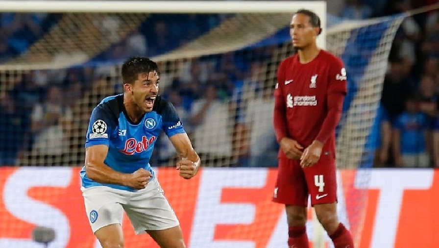 Kết quả Napoli vs Liverpool: Thảm họa hàng thủ, ê chề The Kop