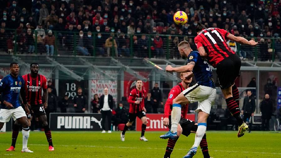 Ibrahimovic im tiếng, Milan và Inter chia điểm ở trận derby