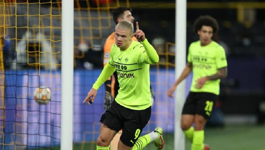 Haaland lập cú đúp, Dortmund chia tay Cúp C1 châu Âu bằng trận thắng 5-0