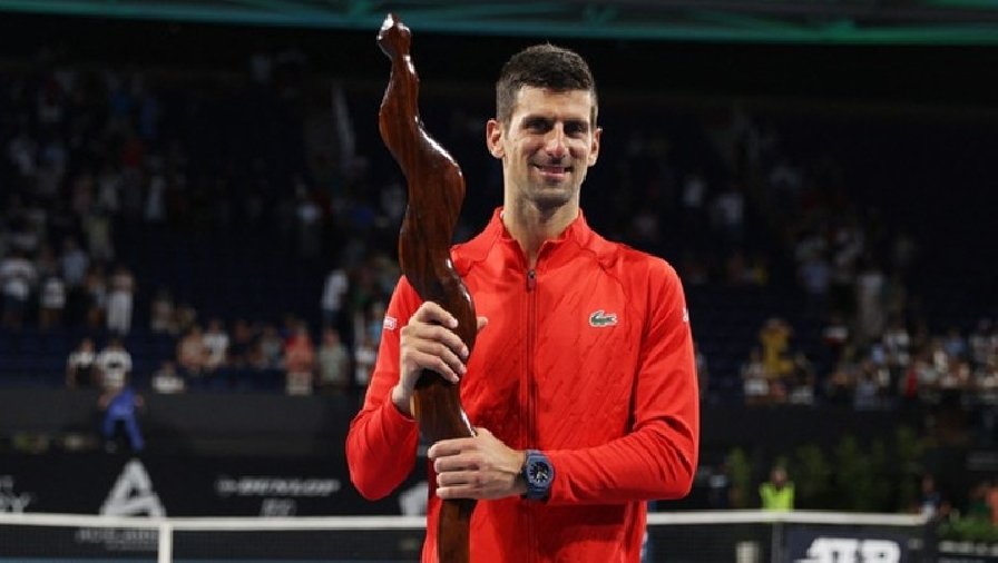 Djokovic vô địch Adelaide International 1, chạy đà hoàn hảo cho Úc Mở rộng 2023