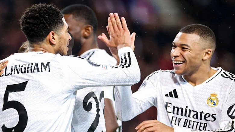 Mbappe ghi bàn, cứu Real thoát thua ở trận derby Madrid