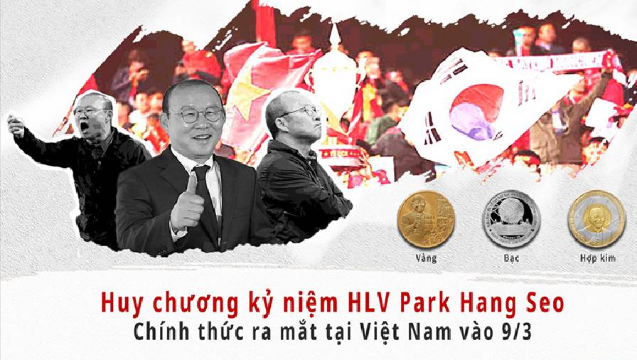 Kỷ niệm chương Park Hang Seo chính thức mở bán tại Việt Nam