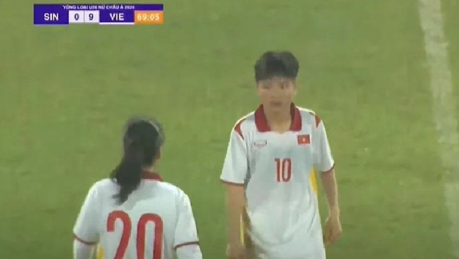U20 nữ Việt Nam đại thắng 11-0, sáng cửa đi tiếp ở vòng loại giải U20 châu Á