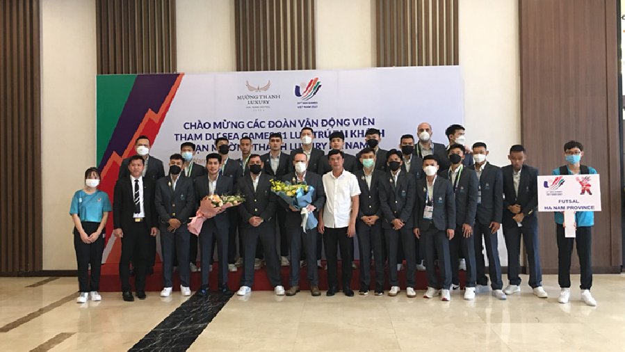 ĐT futsal Thái Lan đặt chân đến Hà Nam dự SEA Games 31