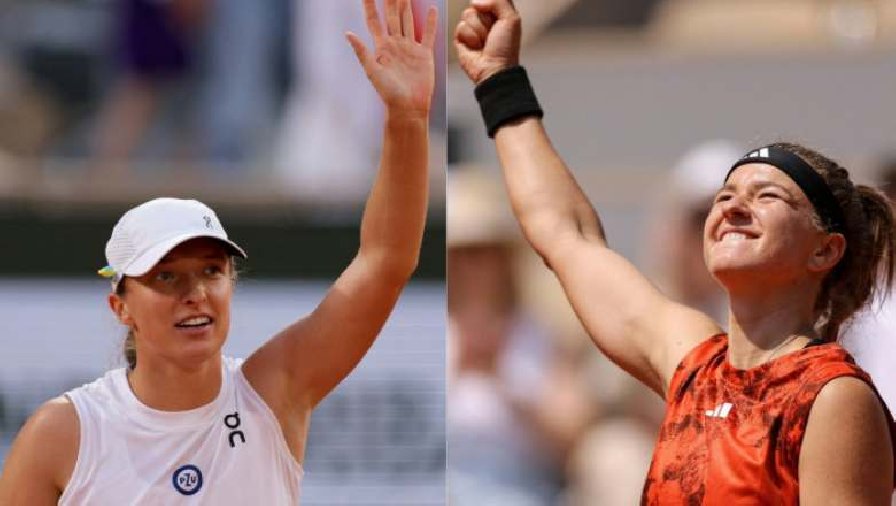 Kết quả tennis hôm nay 9/6: Swiatek và Muchova vào Chung kết đơn nữ Roland Garros
