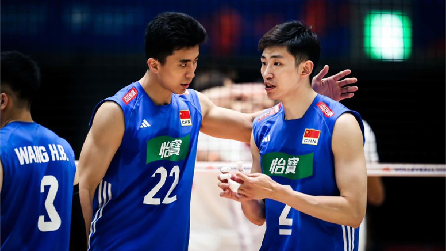 Tuyển bóng chuyền nam Trung Quốc thua nhanh trước đương kim HCV Olympic ở Volleyball Nations League 2023