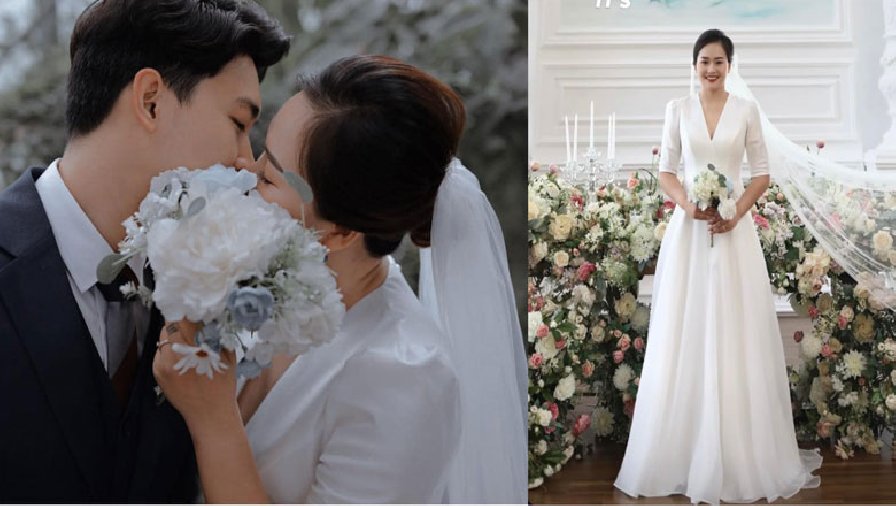 'Hoa khôi bóng chuyền' Linh Chi tung ảnh cưới: Chồng trẻ đẹp như tài tử
