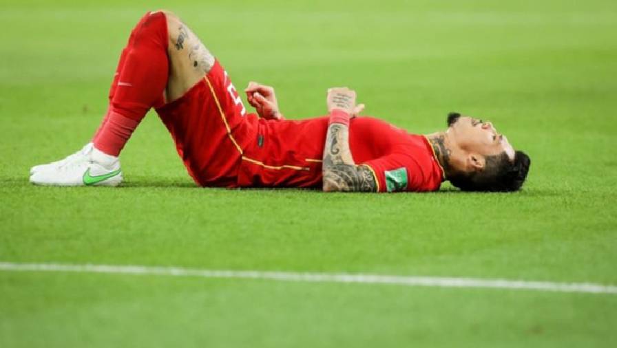 ‘Ramos Trung Quốc’ chấn thương nhẹ, có thể đá trận gặp ĐT Việt Nam