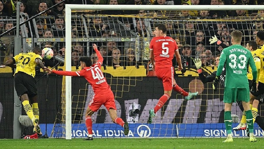 Kết quả Dortmund vs Bayern Munich: Thẻ đỏ ngớ ngẩn, cay đắng phút 95