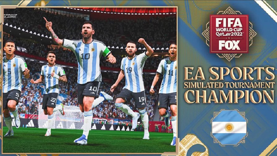 EA Sports dự đoán Argentina hạ Brazil ở chung kết, Messi giành Vua phá lưới World Cup 2022