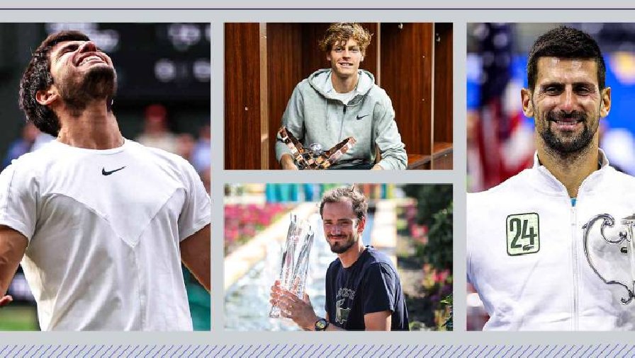 Danh sách các tay vợt dự ATP Finals 2023: Djokovic đối đầu Alcaraz