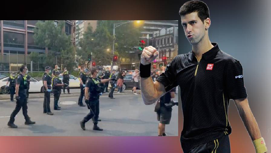 Cảnh sát đụng độ với người biểu tình ủng hộ Djokovic