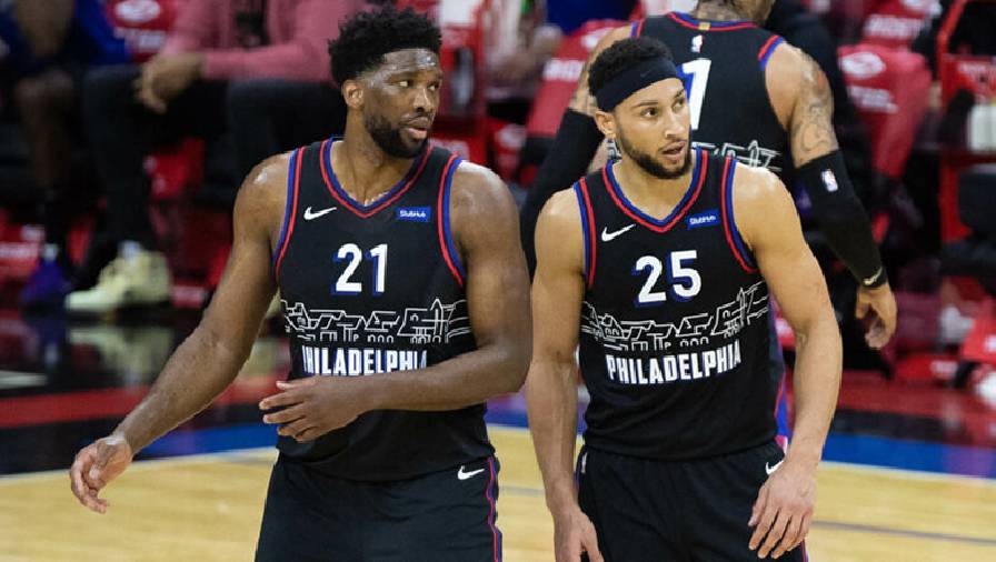Ben Simmons và Joel Embiid sẽ không được ra sân trận đấu đầu tiên của 76ers sau NBA All-Star 2021