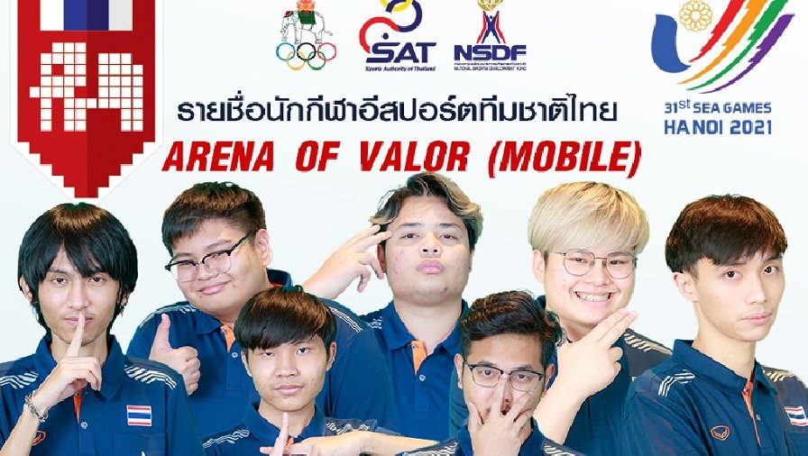 Liên Quân Mobile Thái Lan chính thức công bố đội hình dự SEA Games 31