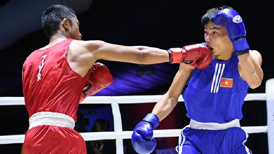 Trần Đức Thọ ép cân để đấu Boxing SEA Games 32