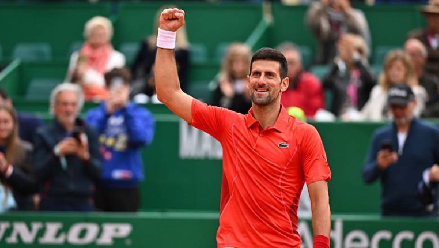 Kết quả tennis hôm nay 10/4: Djokovic vào vòng 3 Monte Carlo Masters 2024