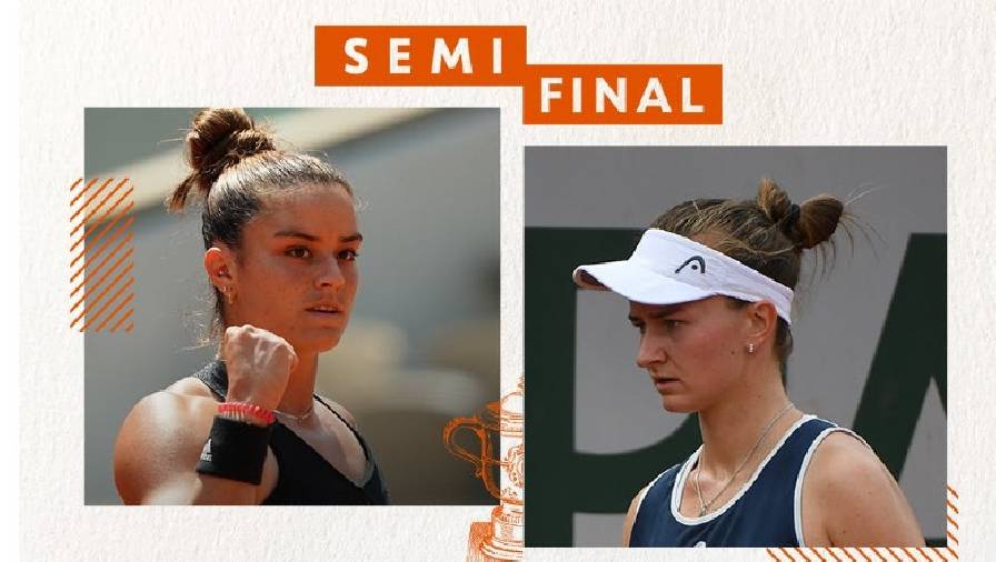 Nhận định tennis Sakkari vs Krejcikova - Bán kết Roland Garros, 21h30 hôm nay 10/6