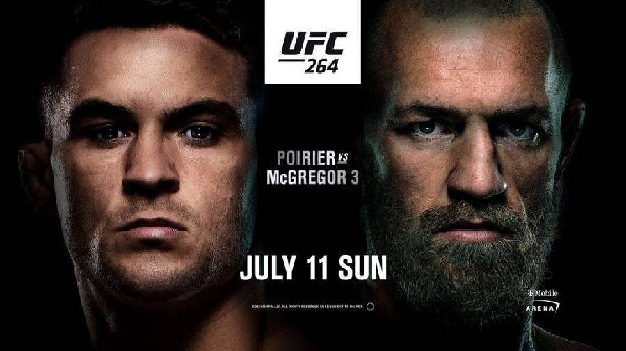 Xem trực tiếp UFC 264: Conor McGregor vs Dustin Poirier 3