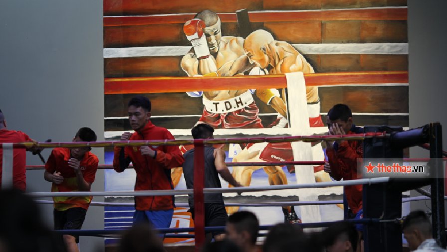 Tuyển Hà Nội tập ở TDH Boxing Club trước giải trẻ toàn quốc