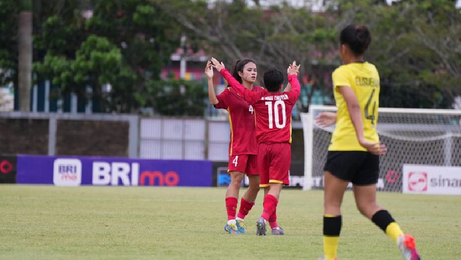 U19 nữ Việt Nam hẹn Thái Lan ở bán kết Đông Nam Á