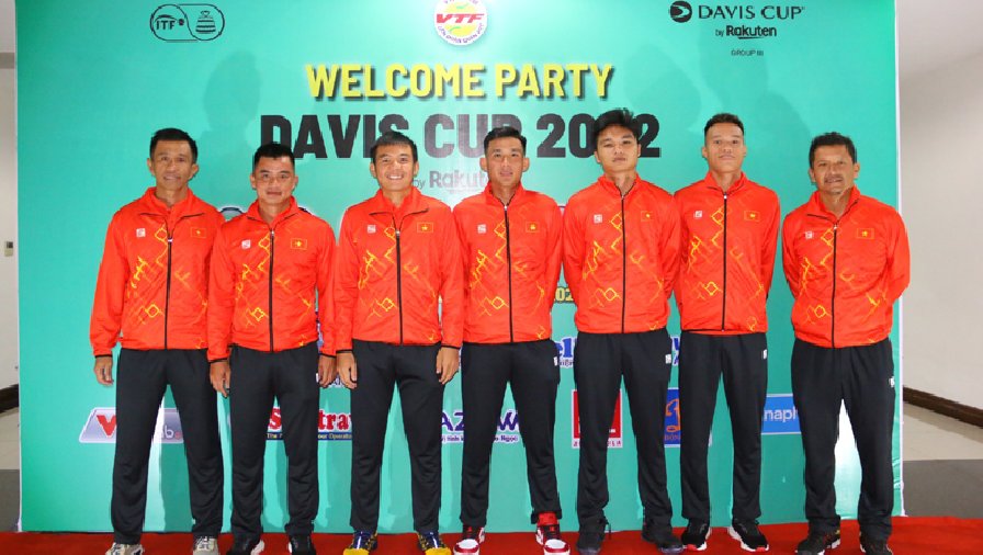 Trực tiếp tennis đồng đội Việt Nam vs Jordan, vòng loại Davis Cup 2022 hôm nay