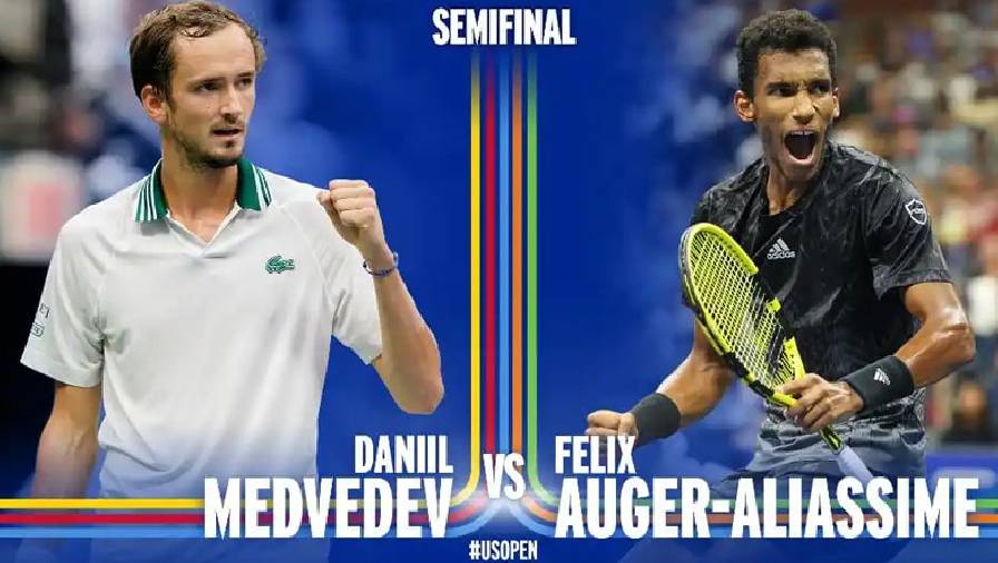 Nhận định tennis Medvedev vs Auger Aliassime - Bán kết US Open, 02h00 hôm nay 11/9