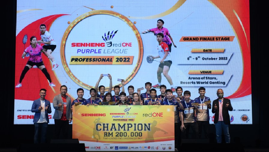 Ampang Jaya giành chức vô địch giải cầu lông Purple League