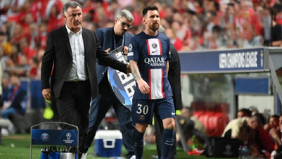Messi chấn thương, nghỉ trận PSG gặp Benfica tại cúp C1 châu Âu