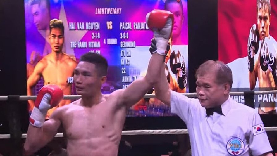 Võ sĩ Nguyễn Văn Hải thắng KO tại sự kiện Boxing Fortunes of War