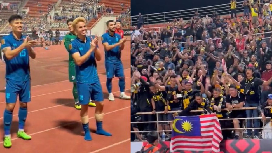 FIFA ấn tượng với màn chúc mừng của CĐV Malaysia dành cho Thái Lan