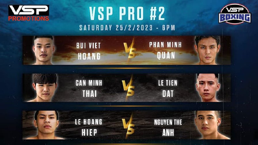 VSP tổ chức sự kiện Boxing chuyên nghiệp trong tháng 2