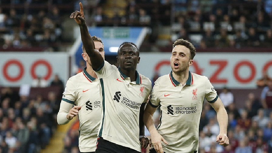 Kết quả Aston Villa vs Liverpool: Mane giúp The Kop ngược dòng