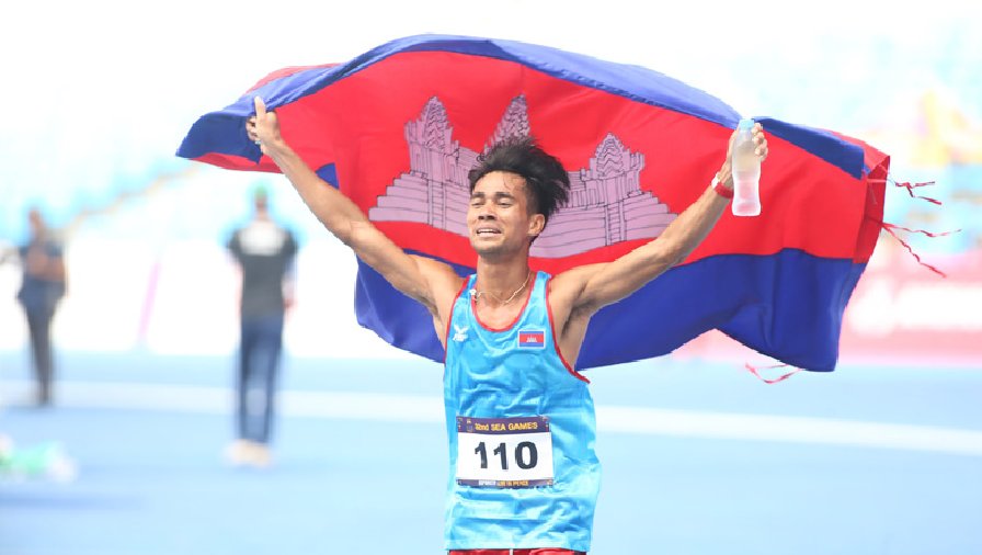VĐV Campuchia vượt Đức Phước, giành HCV lịch sử ở đường chạy 800m