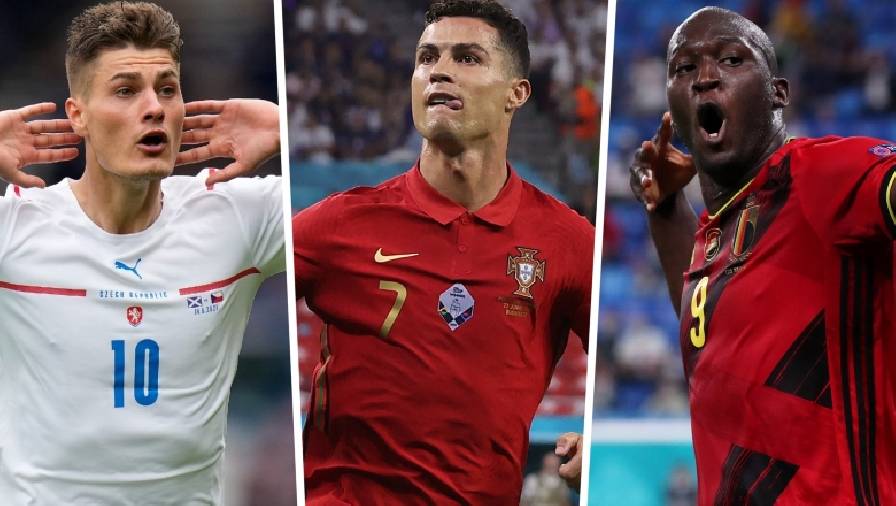 Top ghi bàn EURO 2021, Danh sách vua phá lưới VCK Euro 2020: Schick đuổi kịp Ronaldo