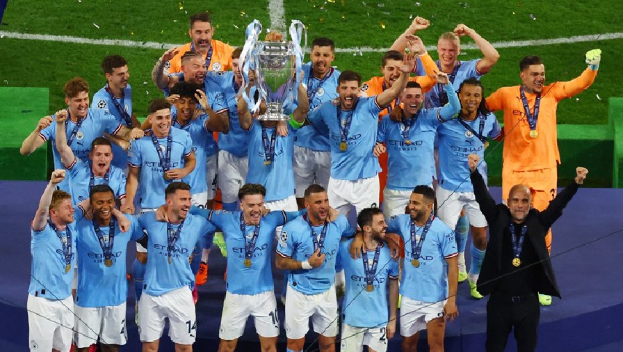 Bắt trọn khoảnh khắc Man City chạm tay vào chiếc cúp C1 châu Âu lịch sử