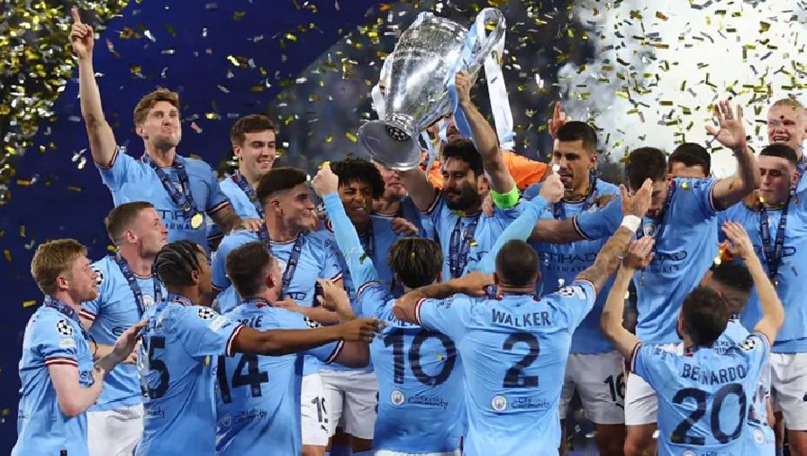 Man City nhận bao nhiêu tiền thưởng khi vô địch cúp C1 châu Âu 2022/2023?