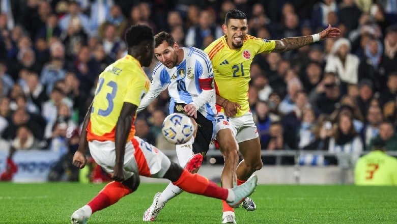 Chơi thiếu người, Argentina chật vật cầm hòa Colombia ở vòng loại World Cup 2026